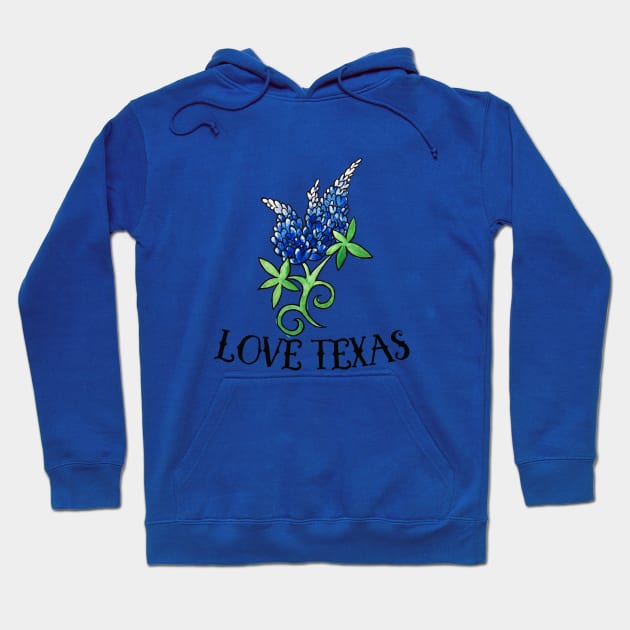 Love Texas Hoodie by bubbsnugg